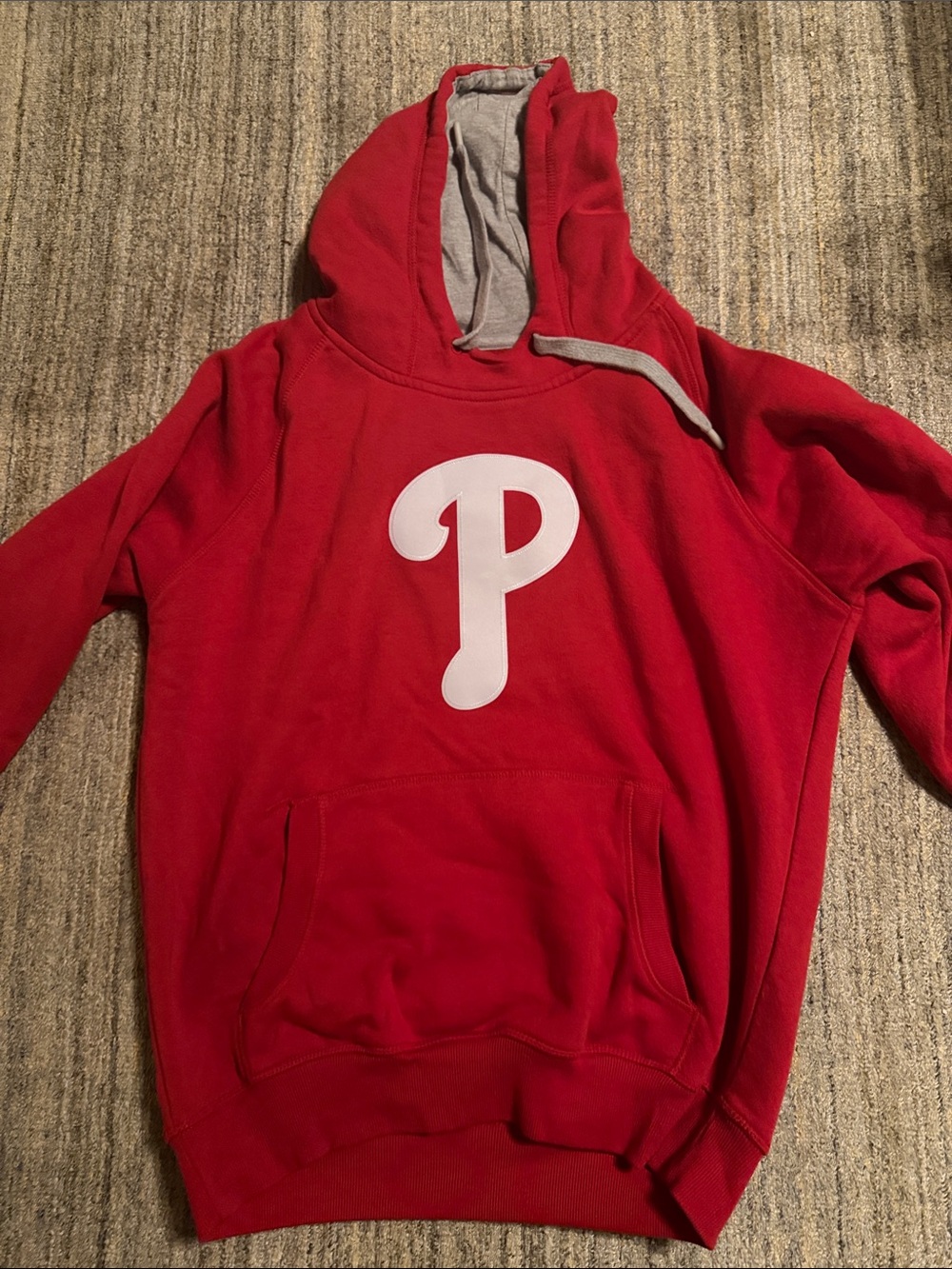Men’s Philadelphia Phillies Antigua Victory Pullover Hoodie - Red Size Large